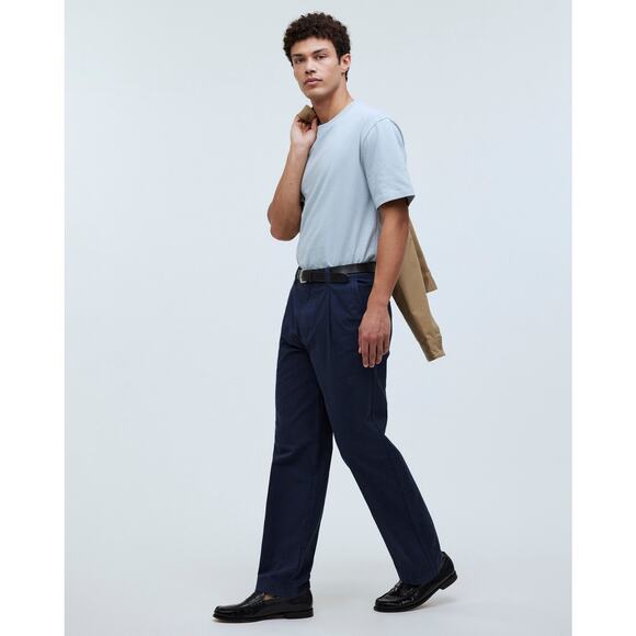 Madewell Cotton-Hemp Blend Pleated Trousers - Picture 1 of 9